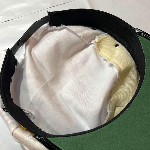 Captains HAT ship yacht SnapBack yellow embroidery anchor roping emblem on brim - Picture 8 of 16